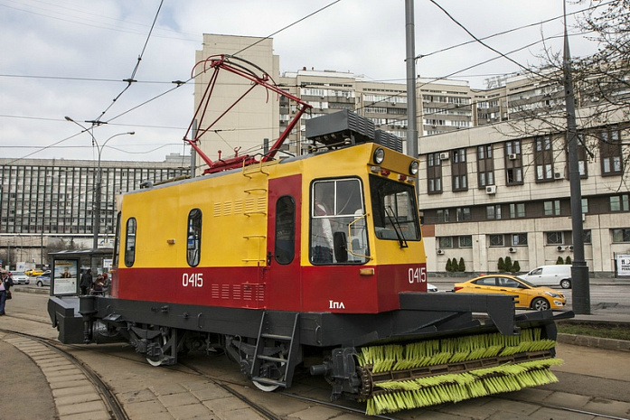 москва, трамвай, парад