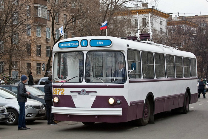 троллейбус, транспорт, город, москва