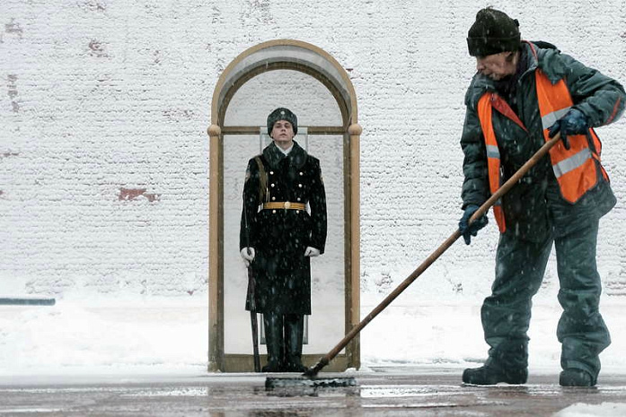 москва, снегопад