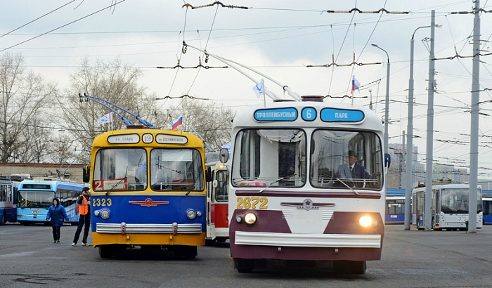 троллейбус, транспорт, город, москва