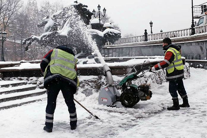 москва, снегопад