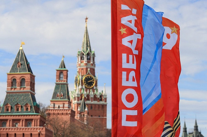 Россия, Москва, день победы, украшение