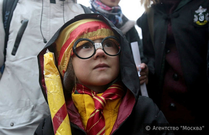 москва, флэшмоб, гарри поттер