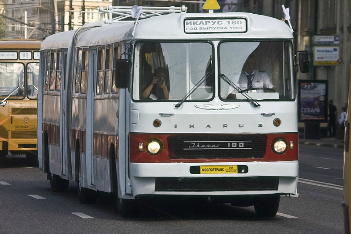 москва, транспорт, история, автобус, юбилей
