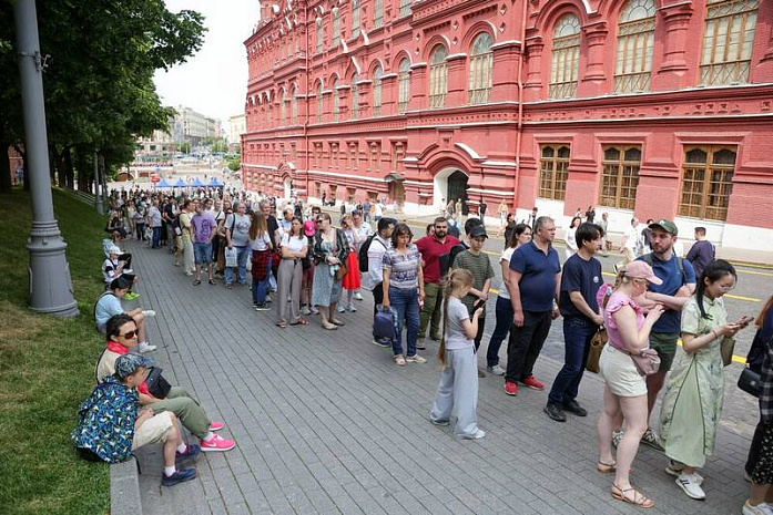 россия, москва, мавзолей, очередь