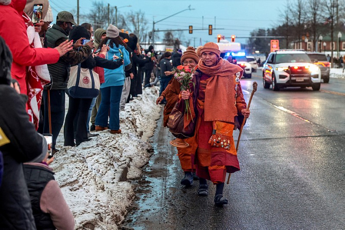сша, религия, ьуддизм, монахи, марш мира, техас, вашингтон