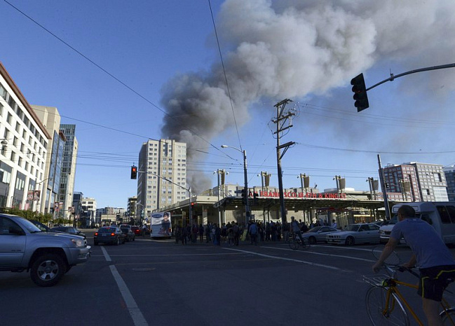 США, Сан-Франциско, пожар