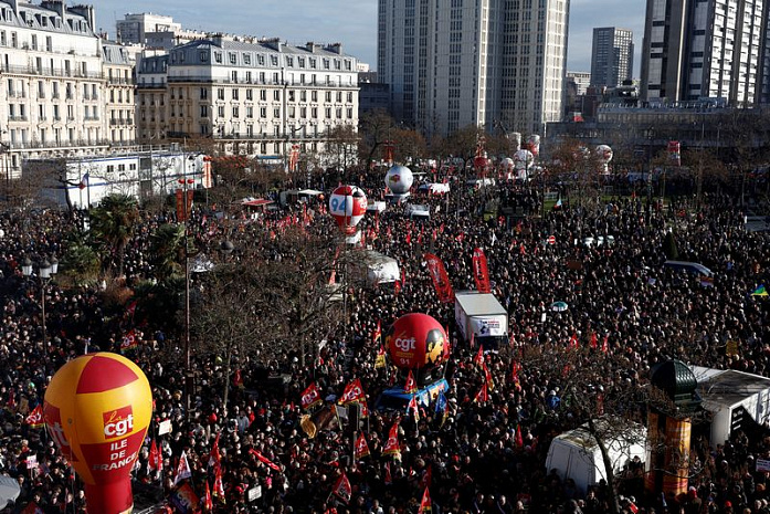 франция, протесты, забастовка, пенсионная реформа