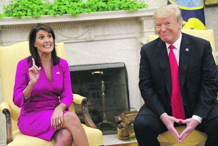 сша, никки хейли, трамп, рейтинг