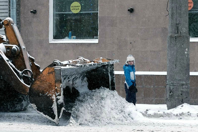 москва, снегопад