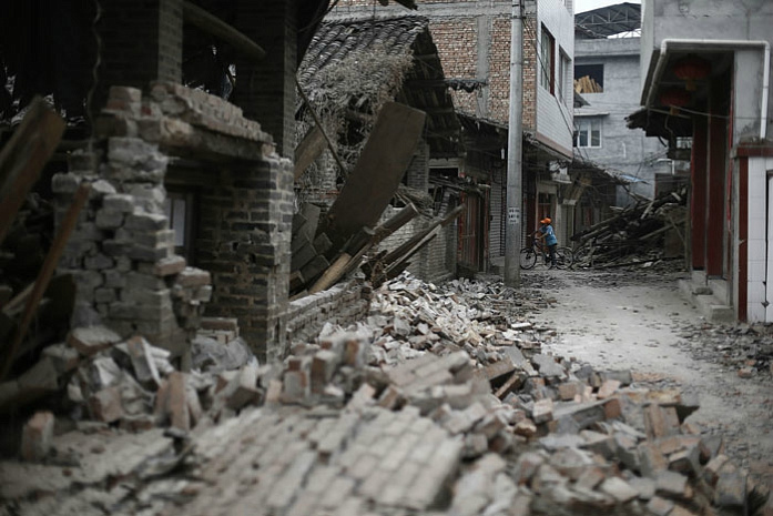 Китай, землетрясение