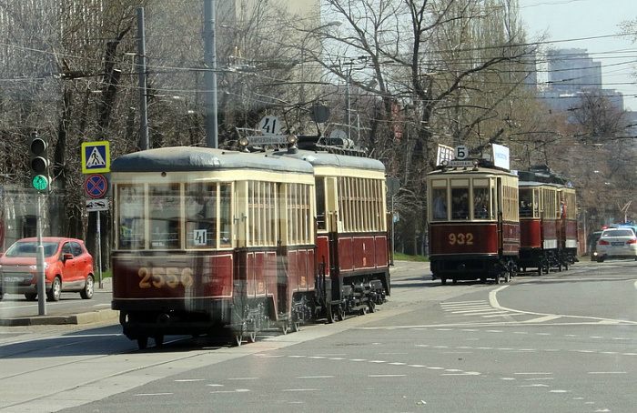 москва, трамвай, парад