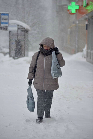 москва, снегопад