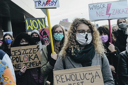 польша, запрет, аборт, протест, женская забастовка, фермеры