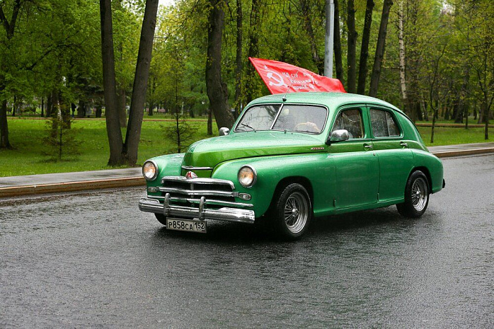 москва, автомобили, ретро, автопробег победы