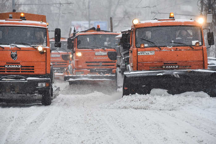 москва, снег, уборка