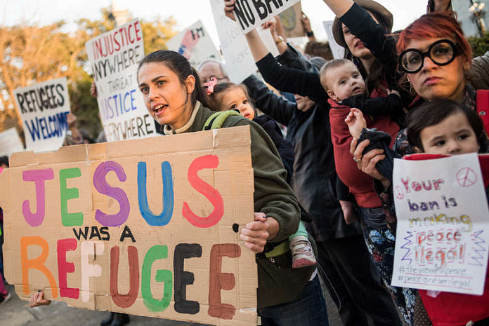 сша, иммиграция, протесты