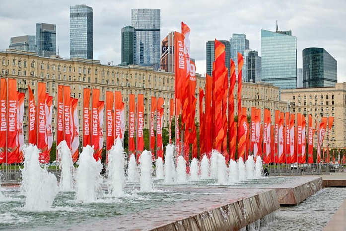 россия, москва, день победы, украшение