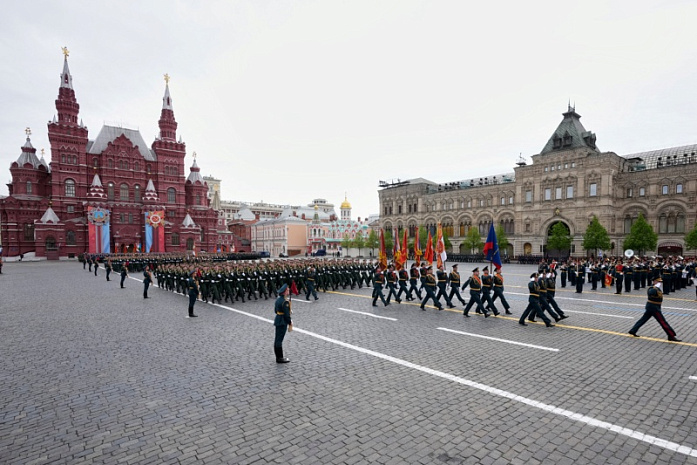 Россия, Москва, день победы, парад