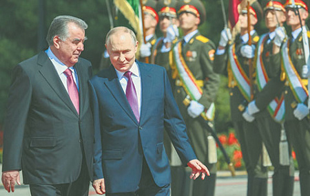 рф, таджикистан, стратегическое сотрудничество, путин, рахмон, трудовая миграция