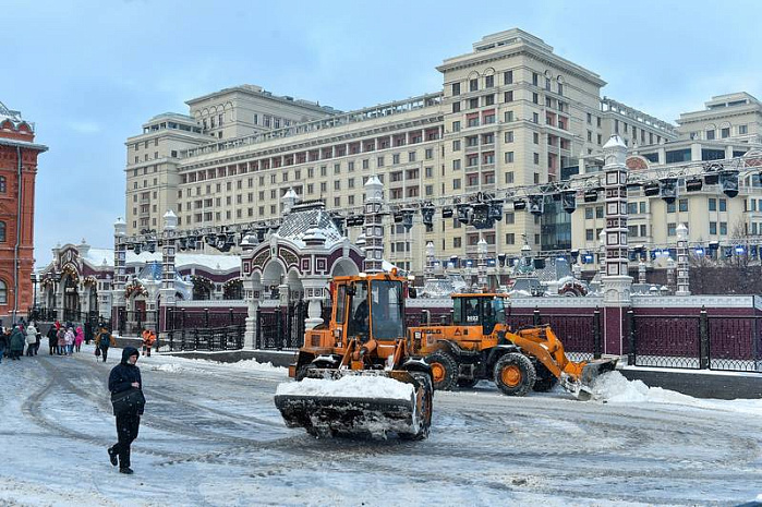 россия, москва, снегопад