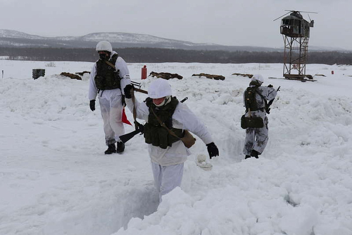 россия, армия, сверный флот, мотострелки, контрольные занятия