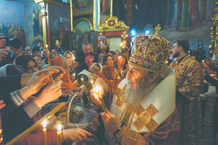 пасха, богослужение, лавра, киев