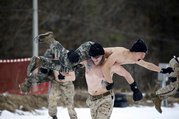 южная корея, сша, военные, учения, снег, зима