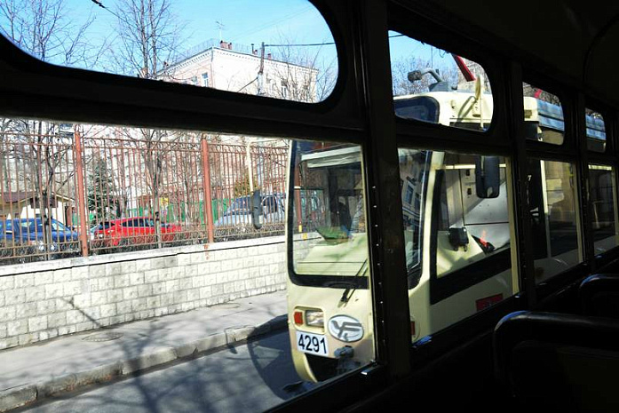 россия, москва, трамвай, парад, конка
