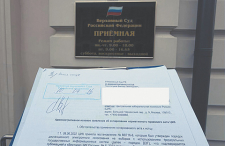вс рф, отказ в иске, порядок проведения дэг, постороннее вмешательство, цик, кпрф, критика