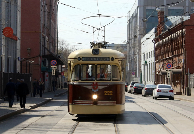 москва, трамвай, парад