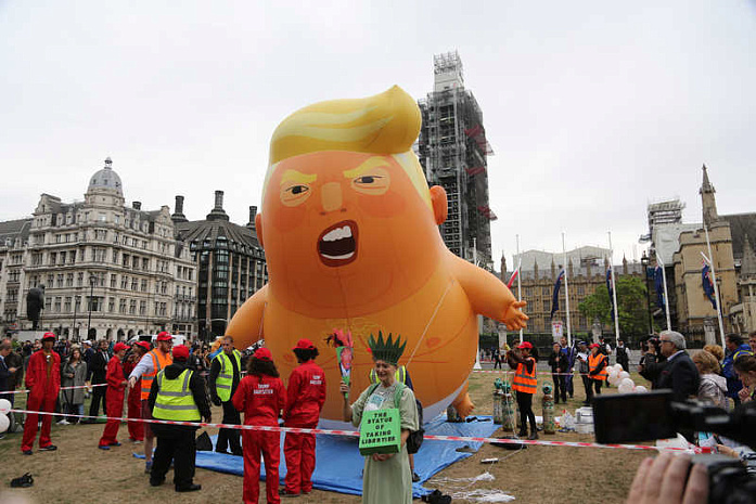 трамп, англия, лондон, протесты
