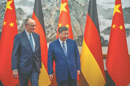 фрг, канцлер мерц, визит в китай, дисбаланс в торговле, ограничения на экспорт редкоземов, украинский конфликт, поддержка москвы