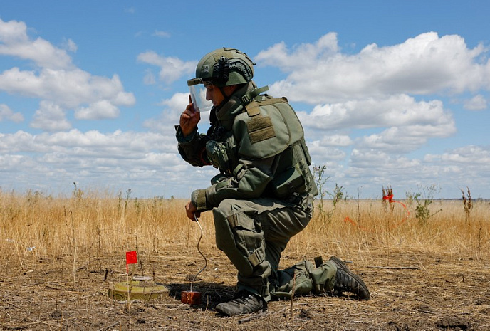 россия, донецк, саперы, разминеирование