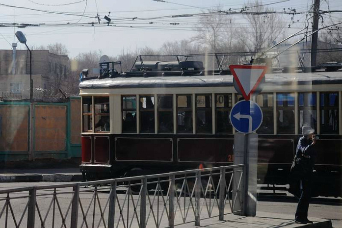 россия, москва, трамвай, парад, конка