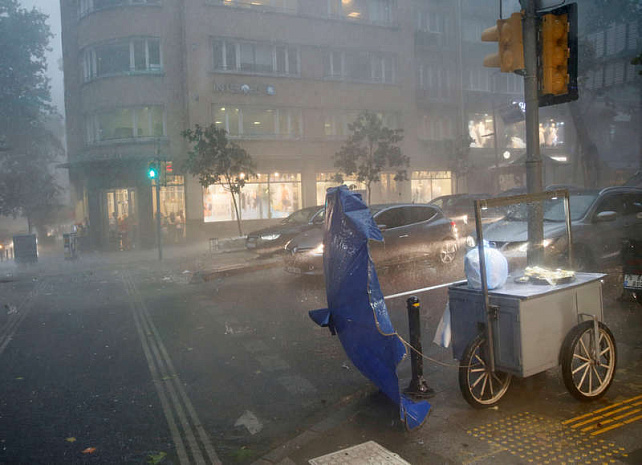 шторм, ливень, град, стамбул