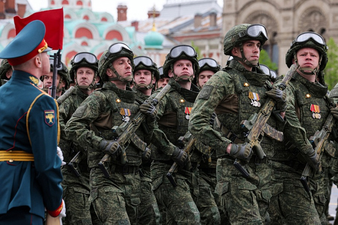 Россия, Москва, день победы, парад