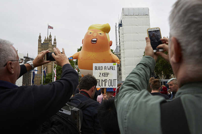 трамп, англия, лондон, протесты