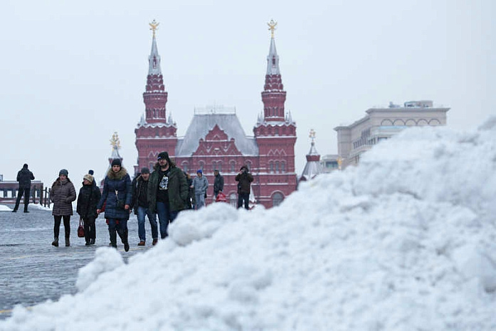 москва, снегопад