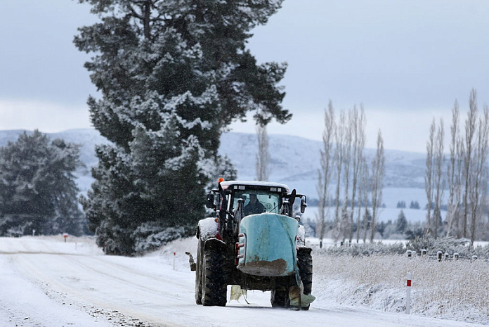 новая зеландия, зима, снег