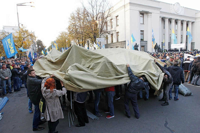 украина, рада, митинг, палатки