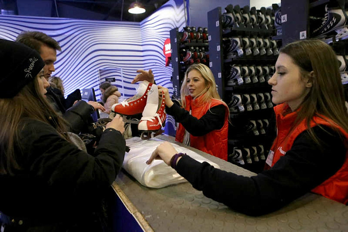 москва, парк горького, каток