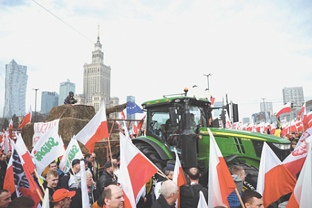 польша, массовые протесты, украинский сельхозимпорт, зеленый курс, критика