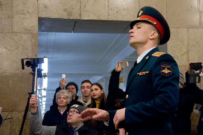 метро, оркестр, марщ, преображенский полк