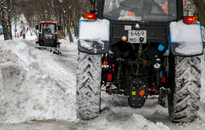 москва, снег, уборка
