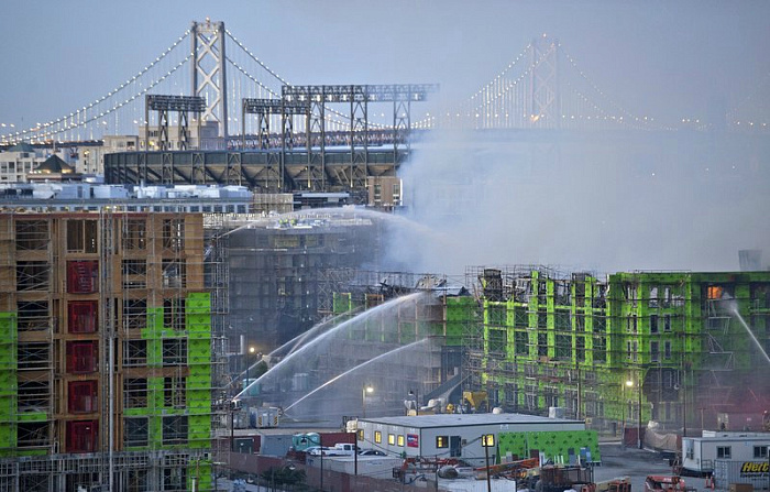 США, Сан-Франциско, пожар