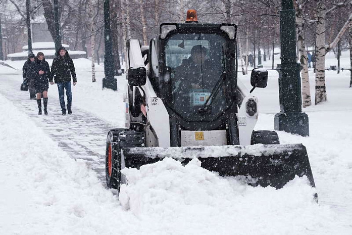 москва, снегопад