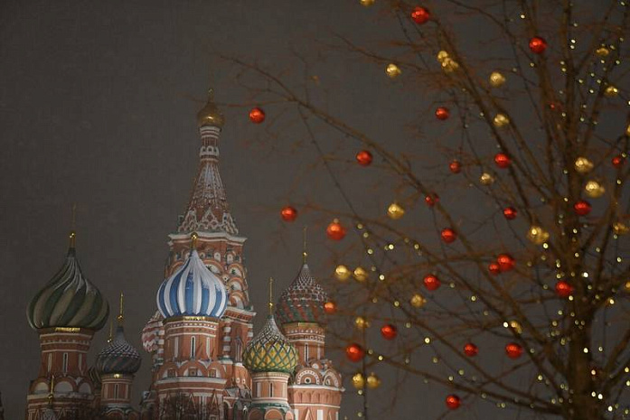 москва, праздник, новый год