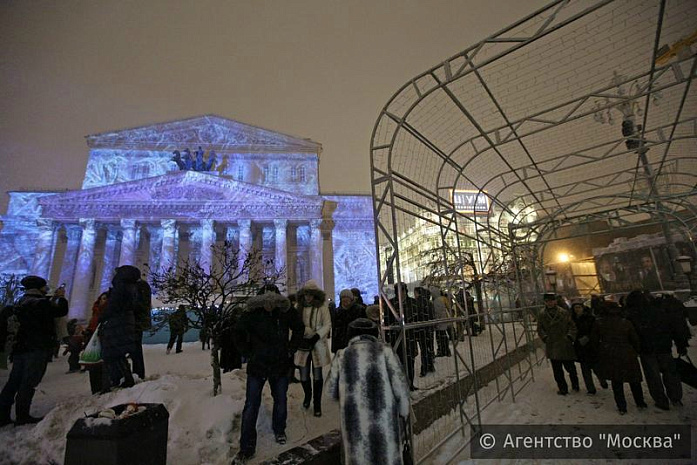 москва, большой театр, шоу, свет