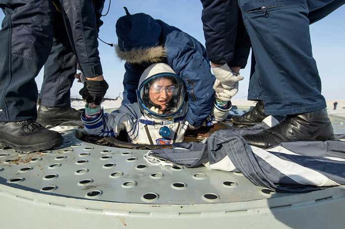 союз МС-13, приземление